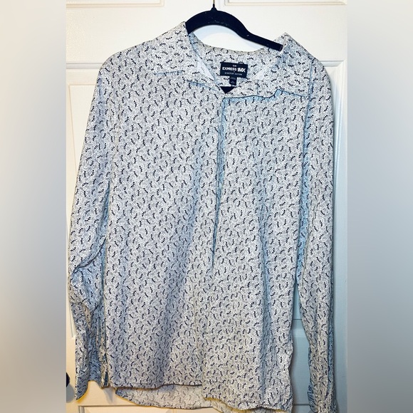 Express Other - Express Men’s Button Up‎ Shirt Pattern Extra Slim Size, XL
